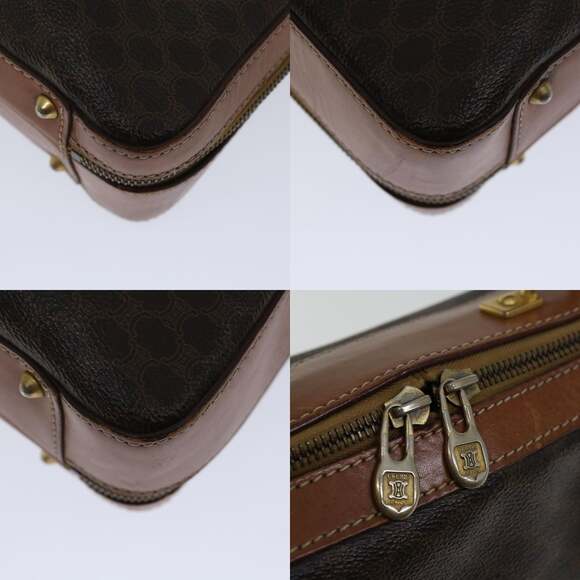 CELINE Macadam Canvas Hand Bag Pvc Brown - Picture 10 of 13